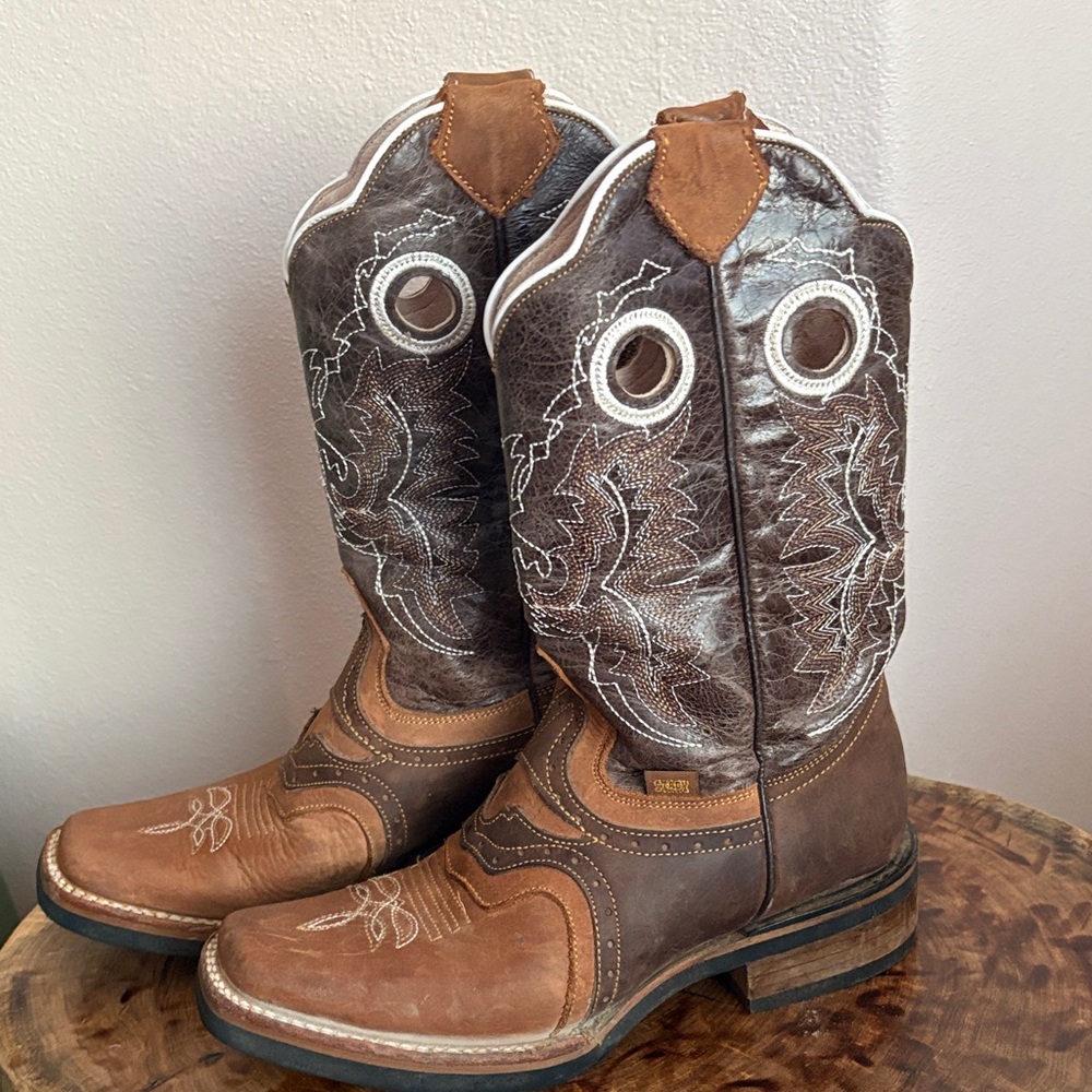 Kids Brown Leather Boots